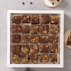 בראוניז שוקולד ואגוזים טבעוני